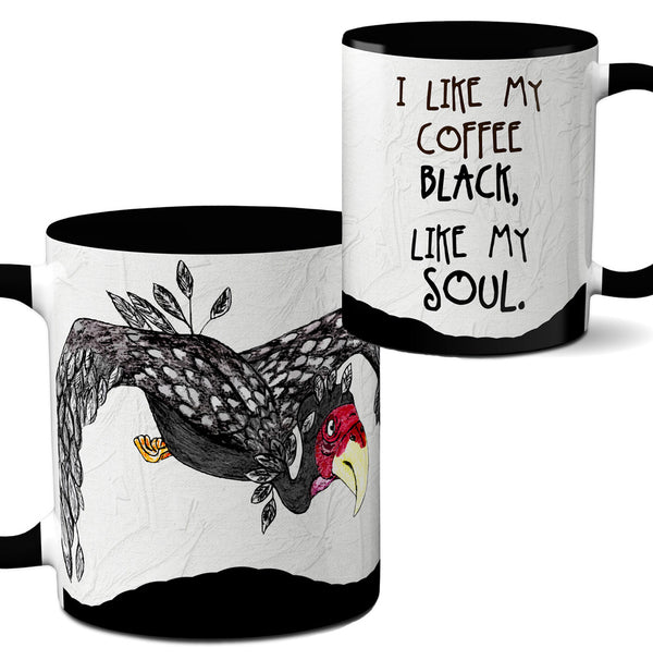 Black Buzzard Coffee Mug by Pithitude