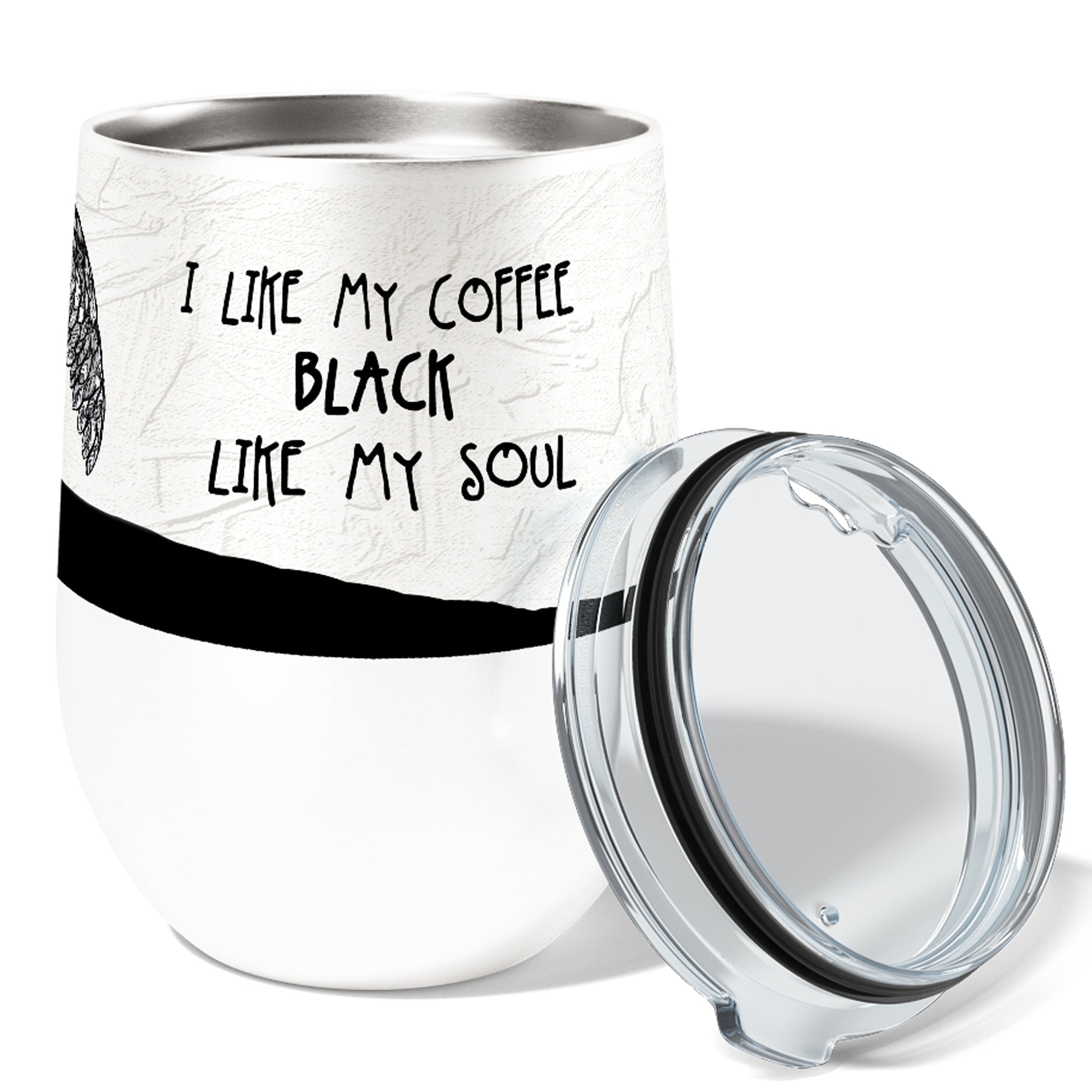 Black Buzzard 12oz Stemless Insulated Stainless Steel Tumbler
