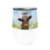 Calf Decalf 12oz Stemless Insulated Stainless Steel Coffee Tumbler