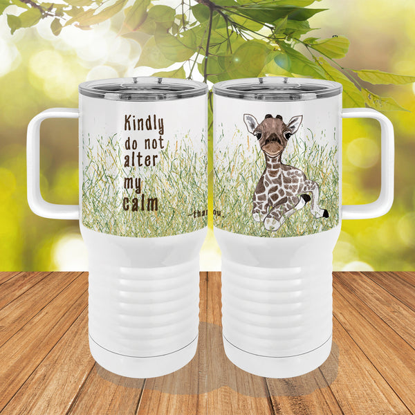 Calm Giraffe 20oz Tall Insulated Stainless Steel Tumbler with Slider Lid