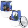 Sasquatch Campfire Buns 12oz Insulated Stainless Steel Tumbler with Clear Lid
