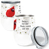 Cardinal Cussing 12oz Insulated Stainless Steel Tumbler with Clear Lid