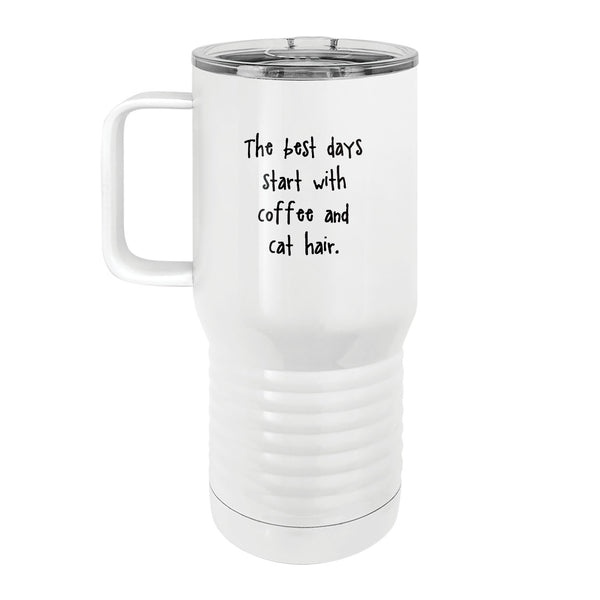 Cat Hair 20oz Tall Insulated Stainless Steel Tumbler with Slider Lid