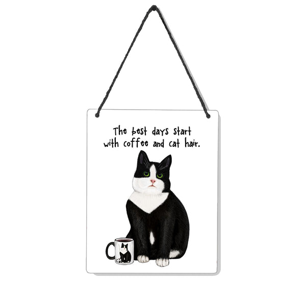 Cat Hair 4x5" Mini-Sign