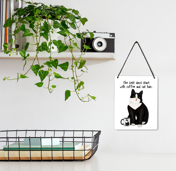 Cat Hair 4x5" Mini-Sign