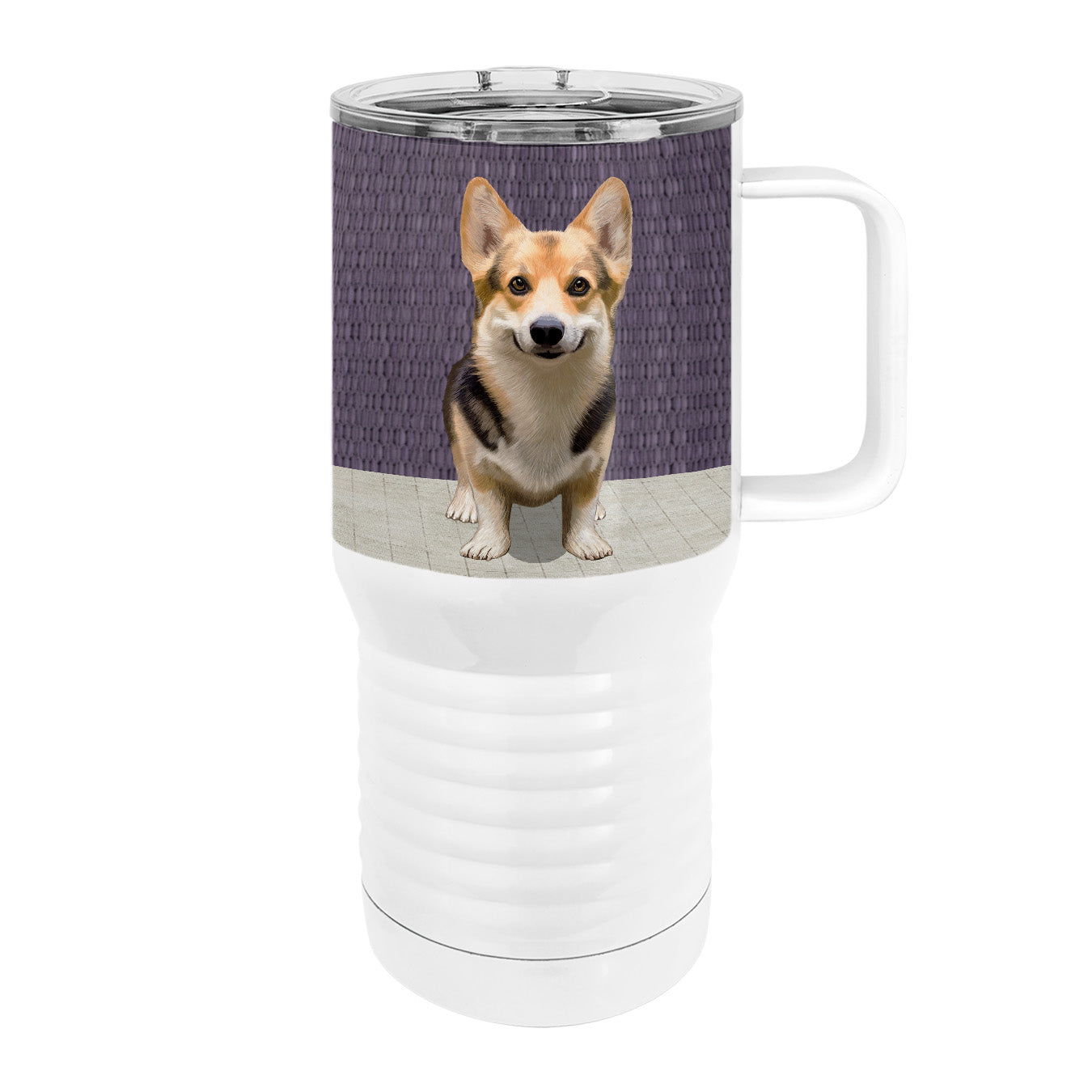 Corgi Wants 20oz Tall Insulated Stainless Steel Tumbler with Slider Lid