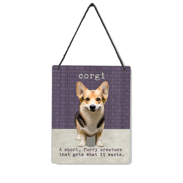 Corgi Wants 4x5" Mini-Sign