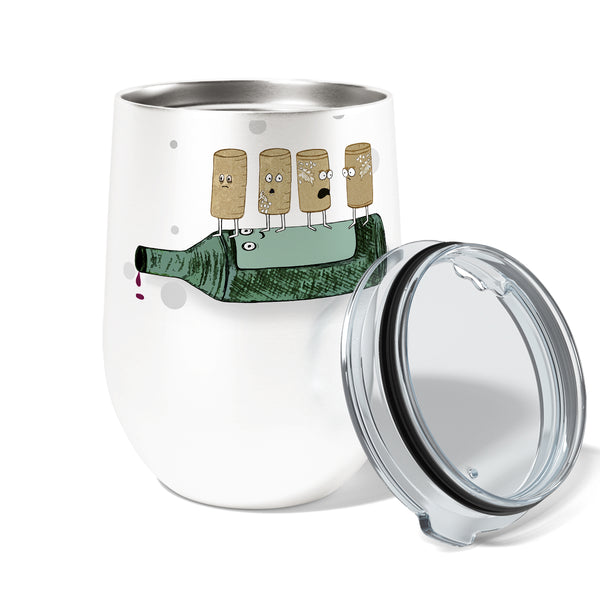 Corks are for Quitters 12oz Stemless Insulated Stainless Steel Tumbler