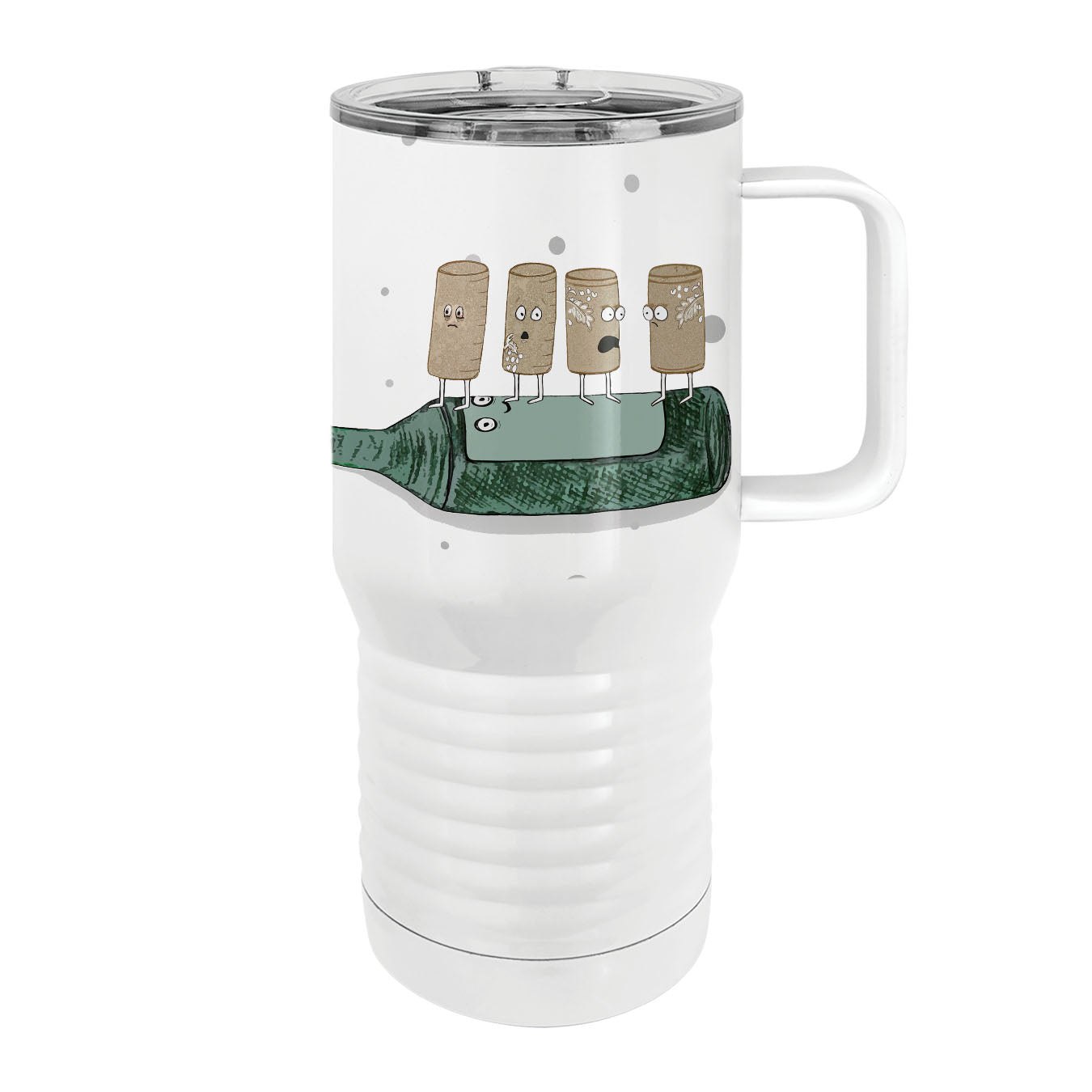 Corks Are For Quitters 20oz Tall Insulated Stainless Steel Tumbler with Slider Lid