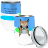 Crazy Chihuahua 12oz Stemless Insulated Stainless Steel Tumbler