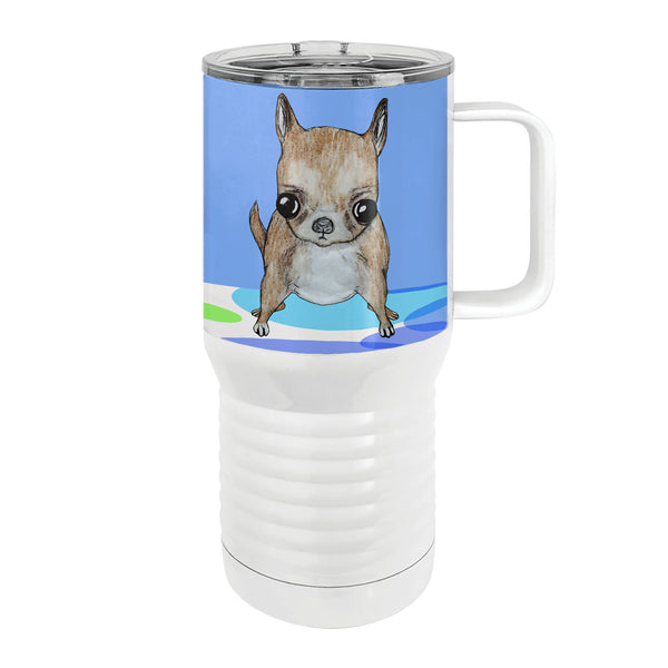 Crazy Chihuahua 20oz Tall Insulated Stainless Steel Tumbler with Slider Lid