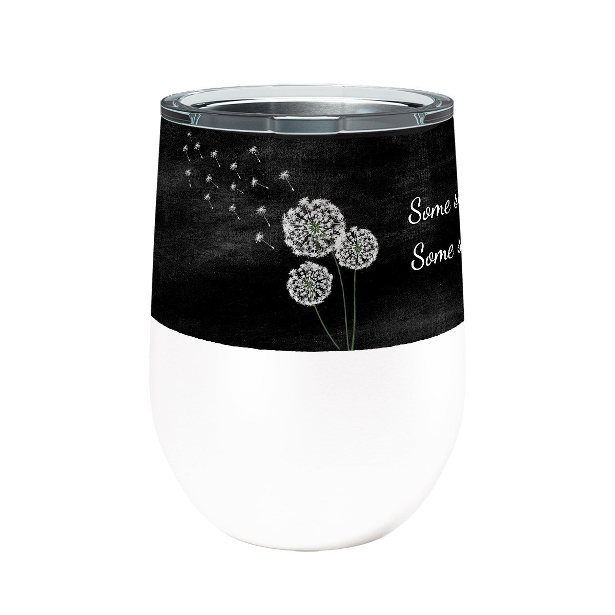 Dandelion Wish 12oz Stemless Insulated Stainless Steel Tumbler