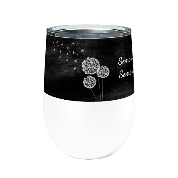 Dandelion Wish 12oz Stemless Insulated Stainless Steel Tumbler