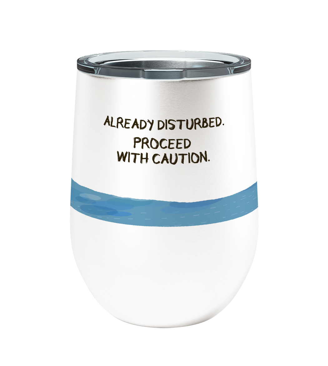 Disturbed Moose 12oz Stemless Insulated Stainless Steel Tumbler