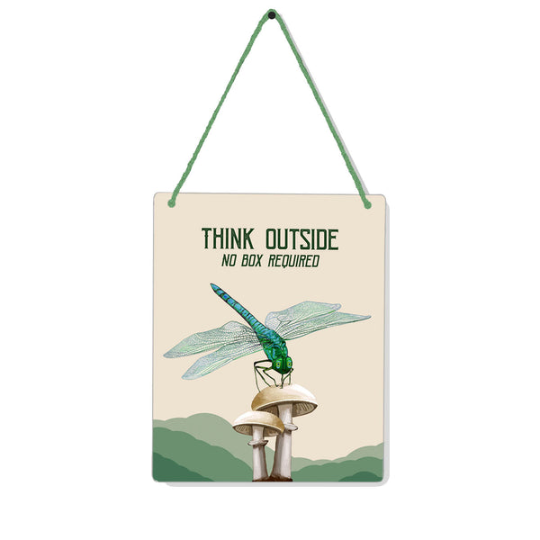 Dragonfly Mushroom 4x5" Mini-Sign