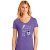 Drunk Fairy Tale Purple Women's V-Neck T-Shirt