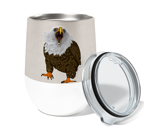 Eagle More Wine 12oz Stemless Insulated Stainless Steel Tumbler