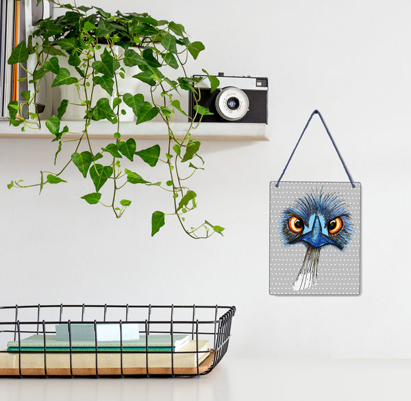 Pithitude Emu 4x5" Mini-Sign