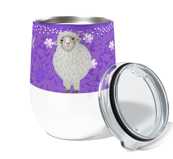 Ewe Crazy 12oz Stemless Insulated Stainless Steel Tumbler