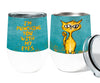 Eye Punch Cat 12oz Stemless Insulated Stainless Steel Tumbler