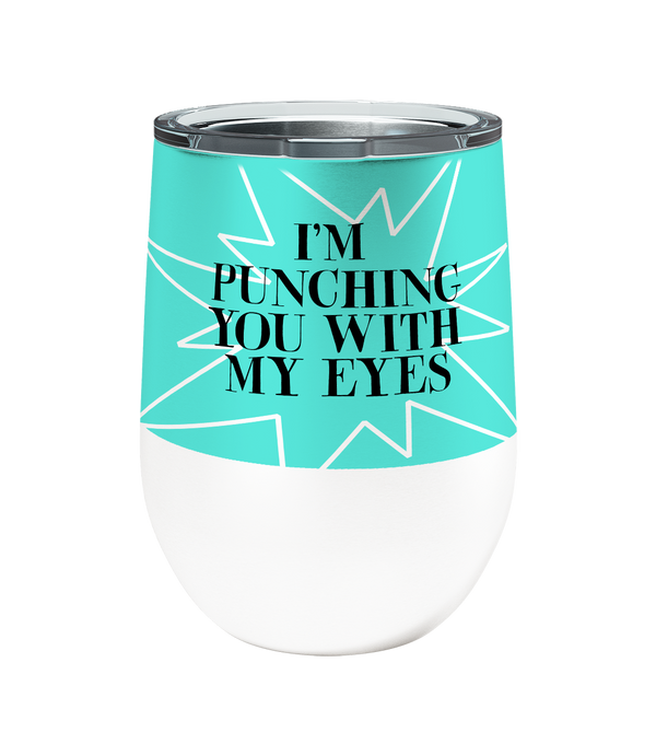 Eye Punch Chihuahua 12oz Stemless Insulated Stainless Steel Tumbler