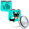 Eye Punch Chihuahua 12oz Stemless Insulated Stainless Steel Tumbler