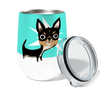 Eye Punch Chihuahua 12oz Stemless Insulated Stainless Steel Tumbler