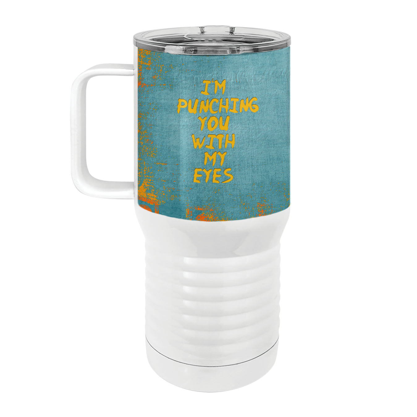 Eye Punch Cat 20oz Tall Insulated Stainless Steel Tumbler with Slider Lid