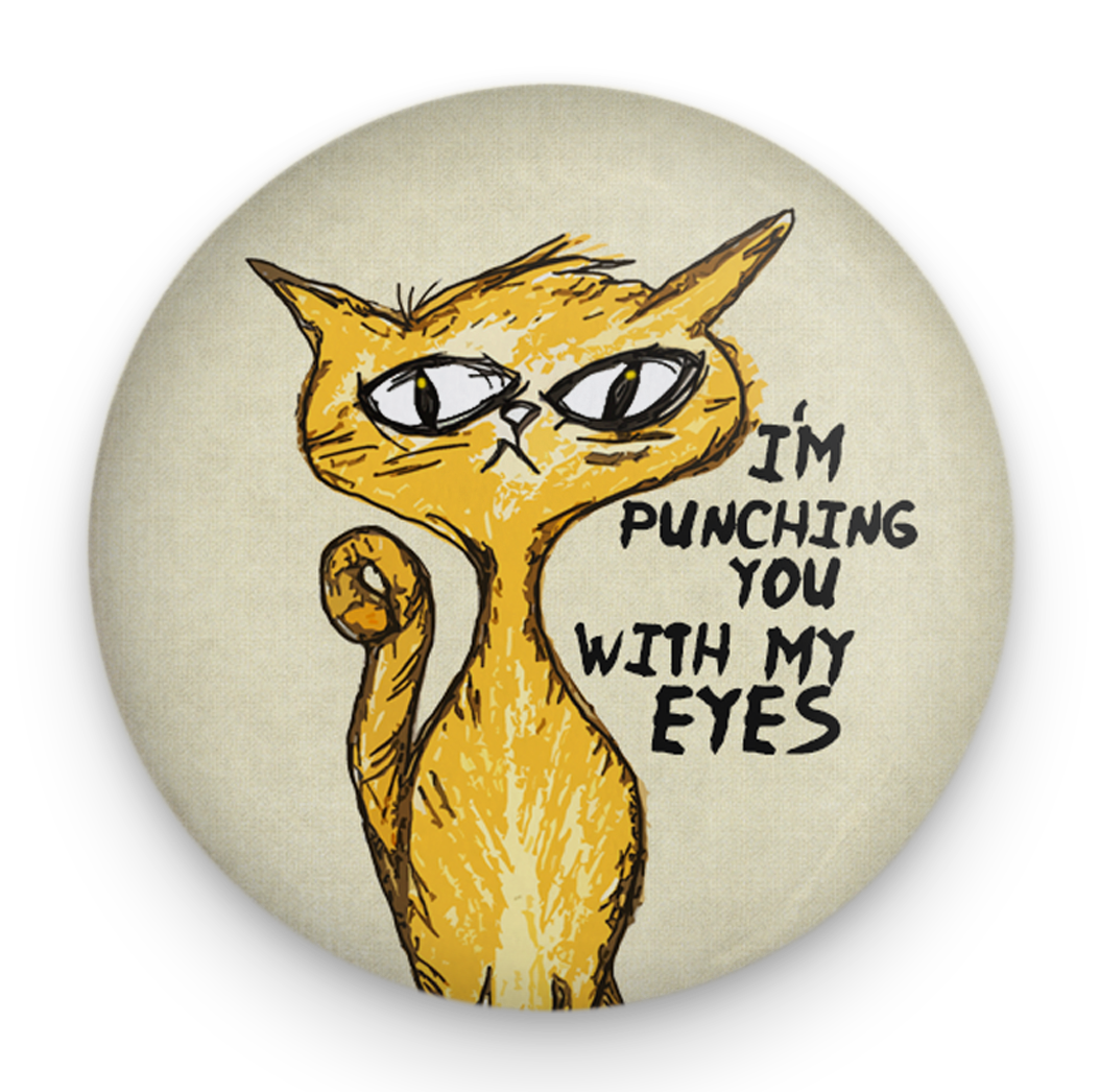 Eye Punch Cat Magnet