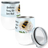 Gardener Bee 12oz Stemless Insulated Stainless Steel Tumbler