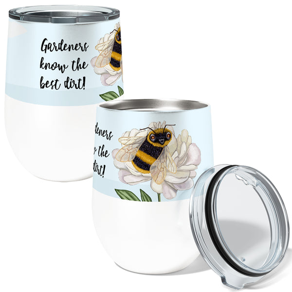 Gardener Bee 12oz Stemless Insulated Stainless Steel Tumbler