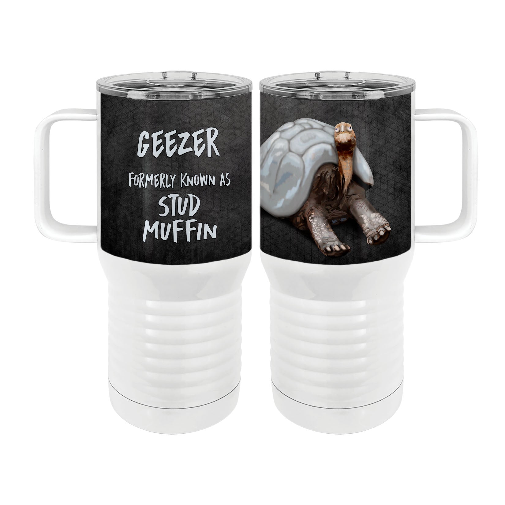 Geezer Tortoise 20oz Tall Insulated Stainless Steel Tumbler with Slider Lid