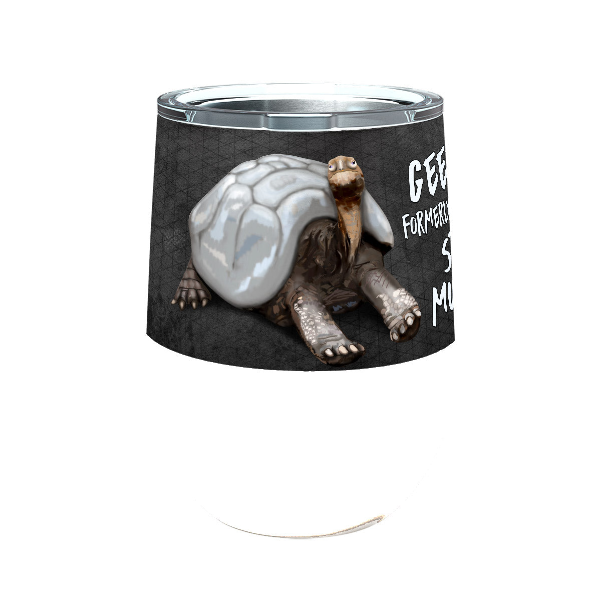 Geezer Tortoise 12oz Stemless Insulated Stainless Steel Tumbler