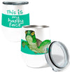 Happy Face Turtle 12oz Stemless Insulated Stainless Steel Tumbler