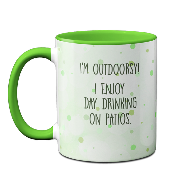 Hummingbird Drinking Green Mug