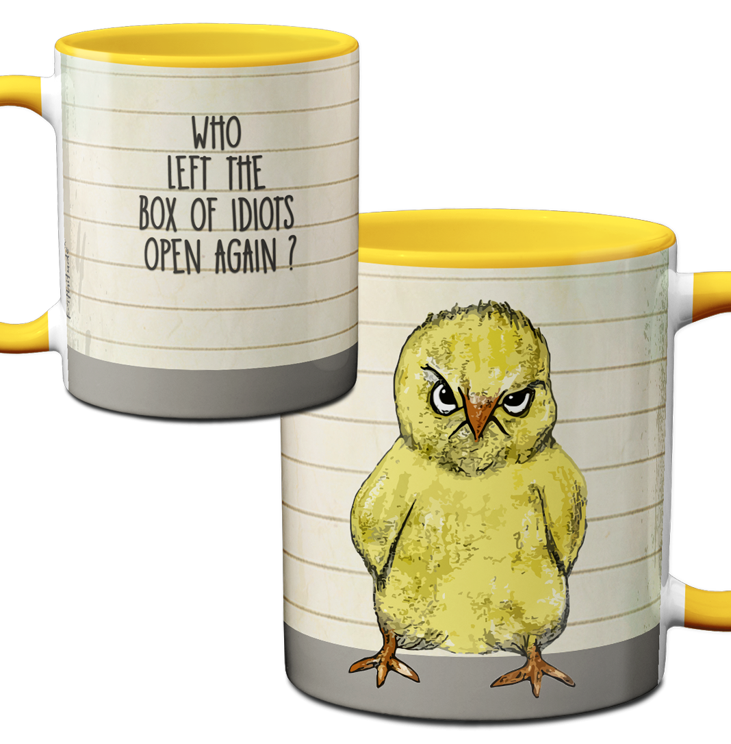 Idiot Box Chick Mug by Pithitude
