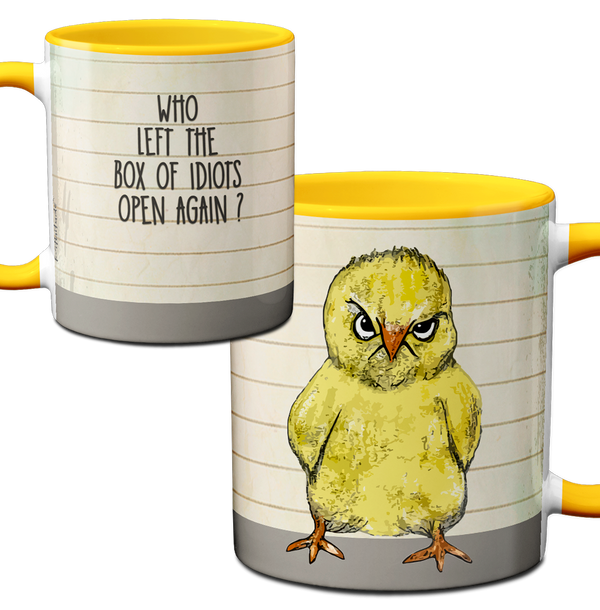 Idiot Box Chick Mug by Pithitude