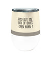 Idiot Box Chick 12oz Stemless Insulated Stainless Steel Tumbler