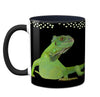 Iguana Care Black Ceramic Mug