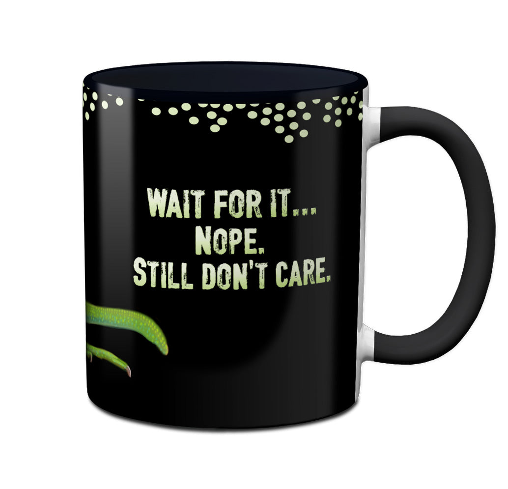 Iguana Care Black Ceramic Mug