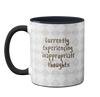 Inappropriate Goat Black Ceramic Mug