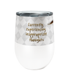 Inappropriate Goat 12oz Stemless Insulated Stainless Steel Tumbler with Clear Lid