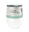 Introvert Cat 12oz Insulated Stainless Steel Tumbler with Clear Lid