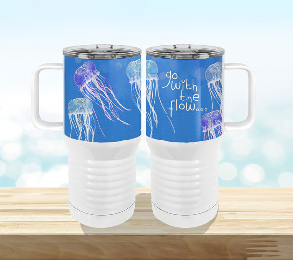 Jellyfish Flow 20oz Tall Insulated Stainless Steel Tumbler with Slider Lid