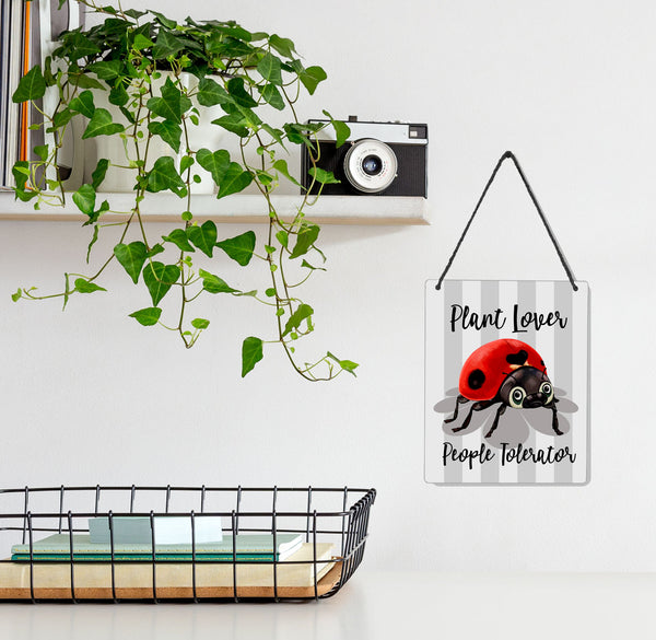 Ladybug Plants 4x5" Mini-Sign
