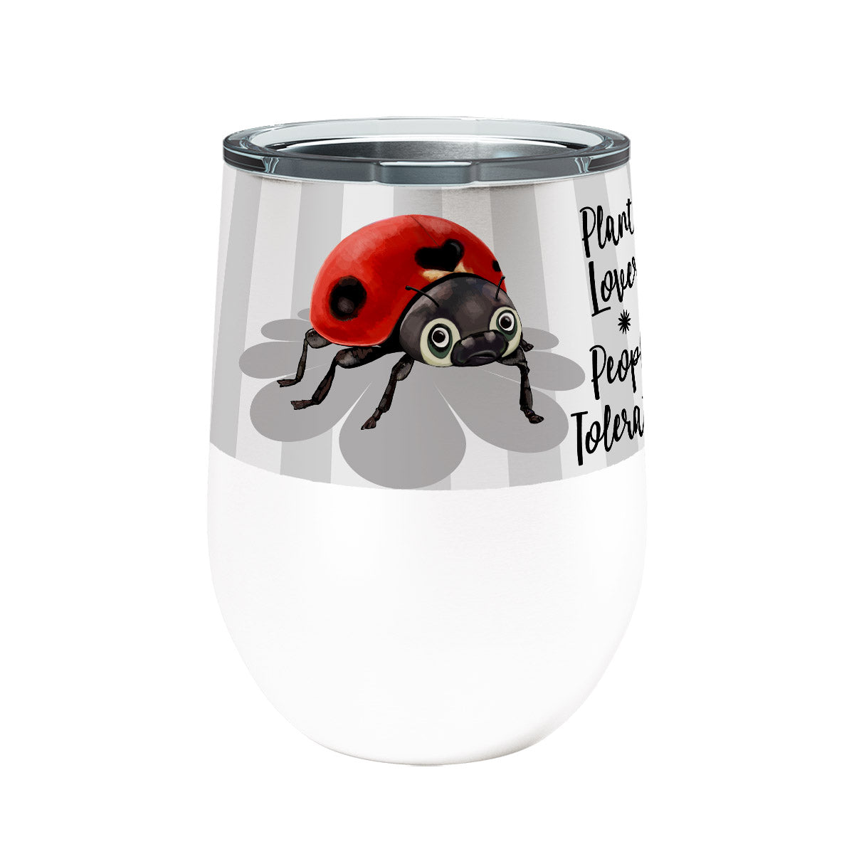 Ladybug Plants 12oz Stemless Insulated Stainless Steel Tumbler