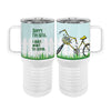 Sorry I'm Late Bicycle 20oz Tall Insulated Stainless Steel Tumbler with Slider Lid