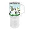 Sorry I'm Late Bicycle 20oz Tall Insulated Stainless Steel Tumbler with Slider Lid