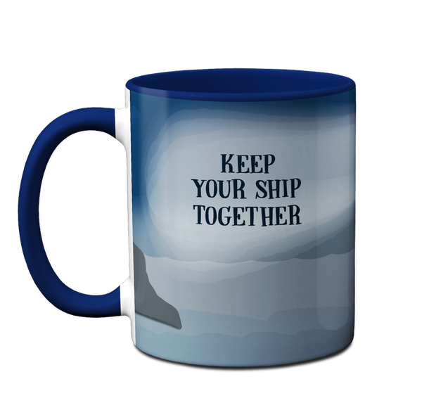 Lighthouse Ship Mug by Pithitude