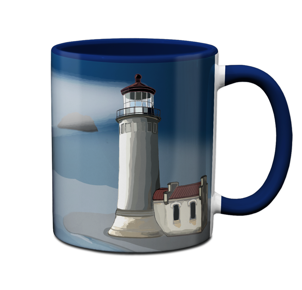 Lighthouse Ship Mug by Pithitude